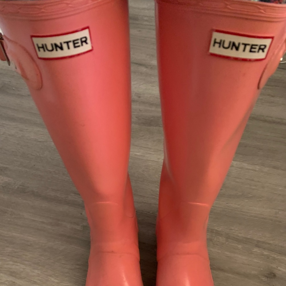 Pink Hunter Rainboots